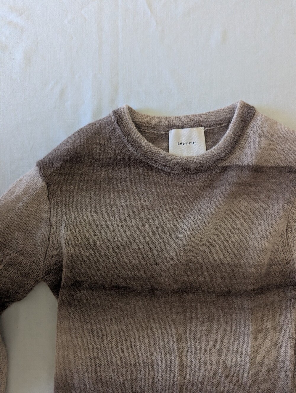 Reformation Alice Sheer Alpaca Crew Sweater - Picture 5 of 14